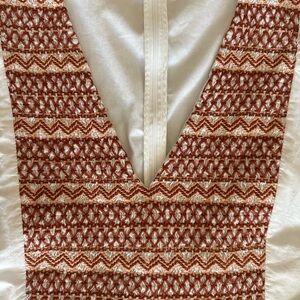 Madewell Embroidered Poplin V-Neck Mini Dress, Large